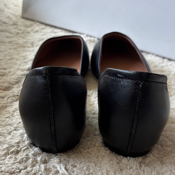 Paolo Black Pointed D'Orsay Flats - Picture 5 of 5